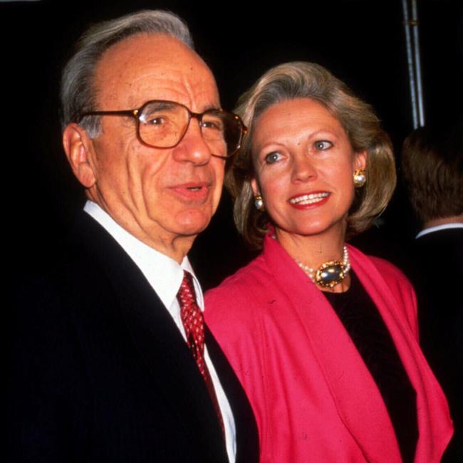 Rupert Murdoch with Anna.