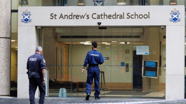 Lilie James' body was found in St Andrew's Cathedral School Building next to Sydney Town Hall. Picture: NCA NewsWire