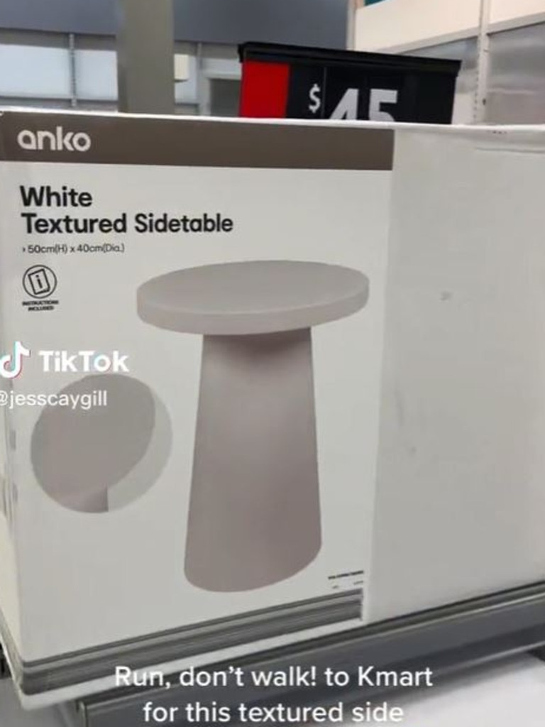 White side clearance table kmart