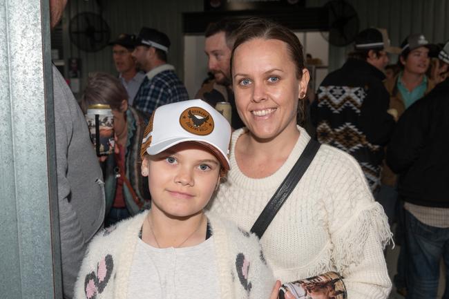 Briel Paton and Kayla Smith at the PBR Bull Pit Bull Bash at Dittmann Bucking Bulls in Bloomsbury. August 27, 2022. Picture: Michaela Harlow