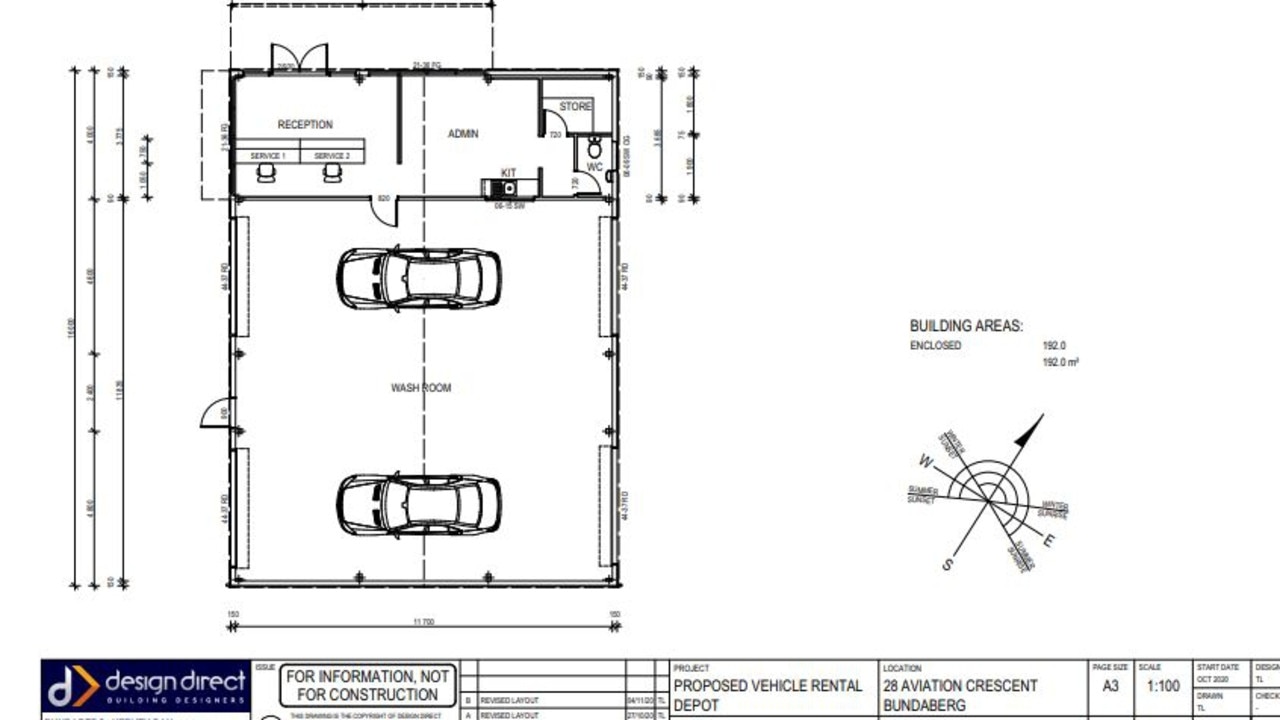 Development application lodged for car rental depot in Bundaberg. The