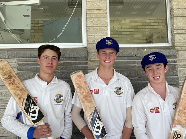 Will Nickelson, Ben Ferguson and Tom Wex of Marist College Ashgrove.