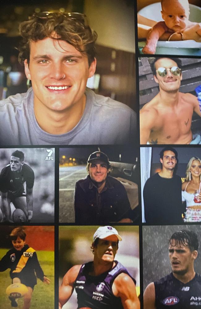 Images from Harley Balic’s funeral booklet.