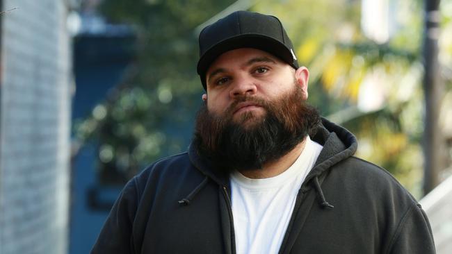 Adam Briggs, social commentator and hip-hop artist who has written a new song called "The Children Came Back", paying hommage to Archie Roach's They Took The Children Away ahead of NAIDOC week next week. Pic - Britta Campion