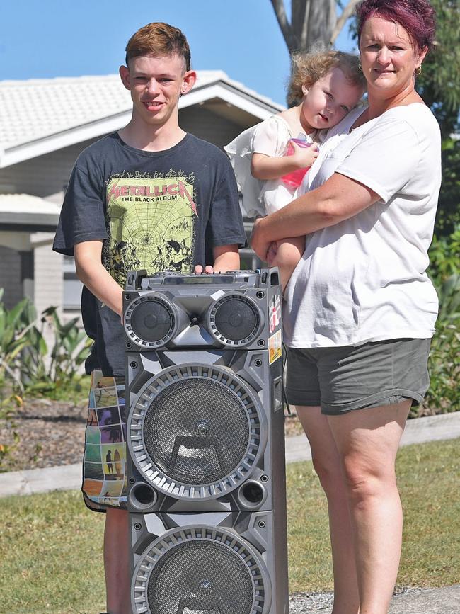 Lydia Penfold with son Logan and daughter Meeah will be playing the Last Post from a speaker on her driveway as respect to our Anzac's