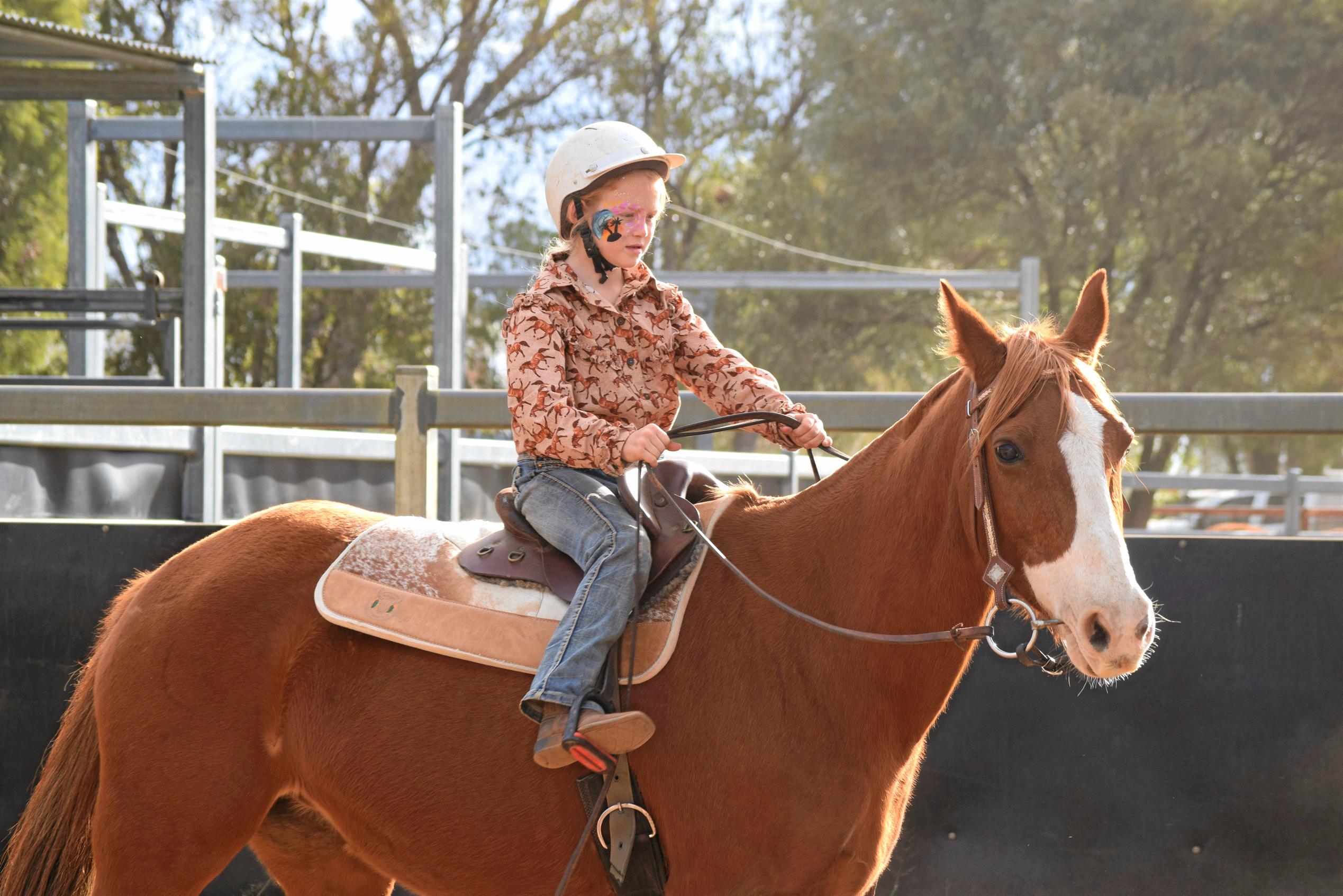 Hallie Wormwell at the Hannaford Gymkhana and Fete. Picture: Kate McCormack