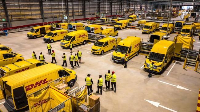 Inside the new $32m DHL Express Adelaide Gateway facility at Airport Junction in Netley. Picture: Supplied by DHL Express