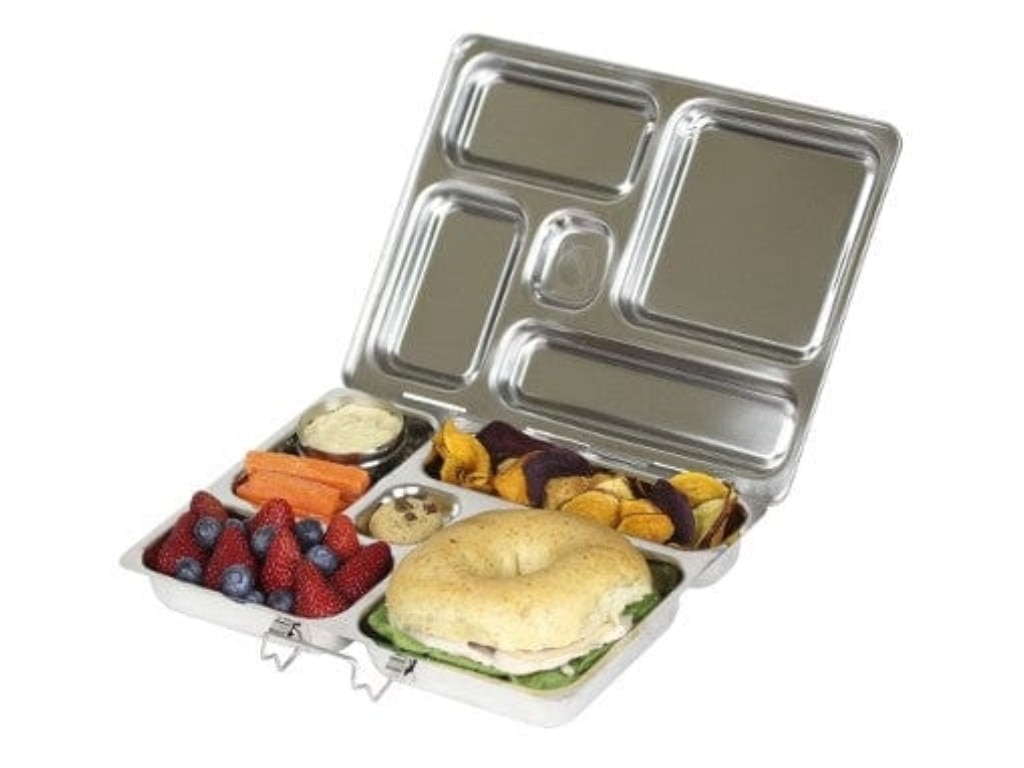 Planetbox ROVER Stainless Steel Lunchbox. Picture: Biome.