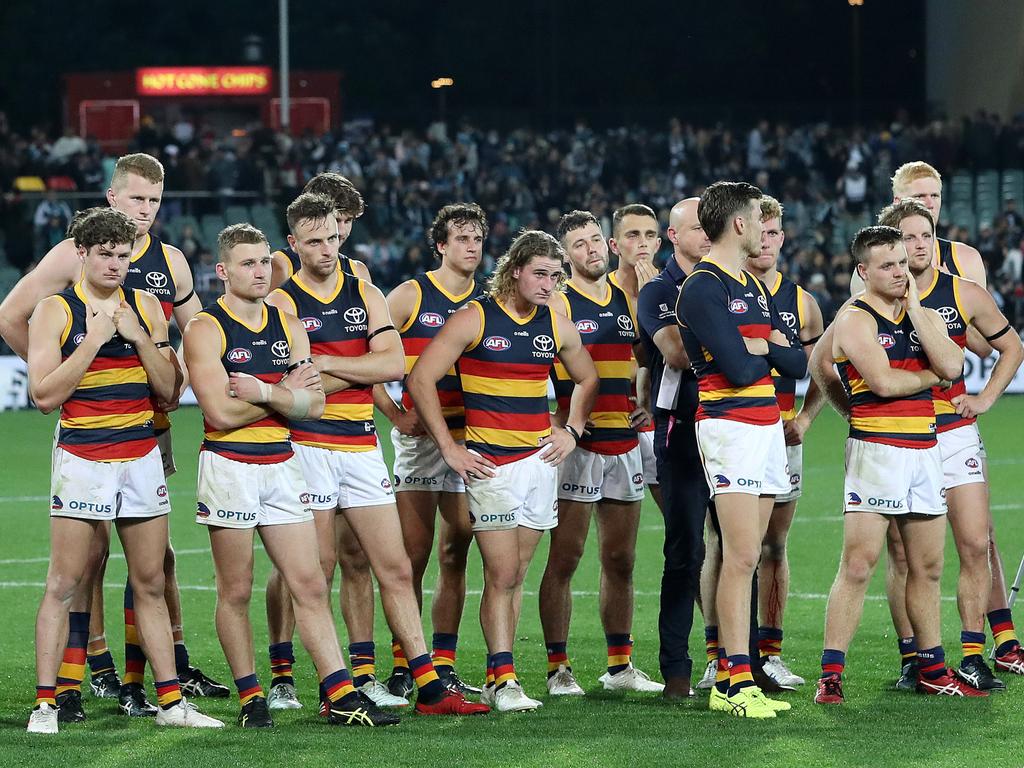 The Crows’ solid start to the season is a distant memory now. (Photo by Sarah Reed/AFL Photos via Getty Images)