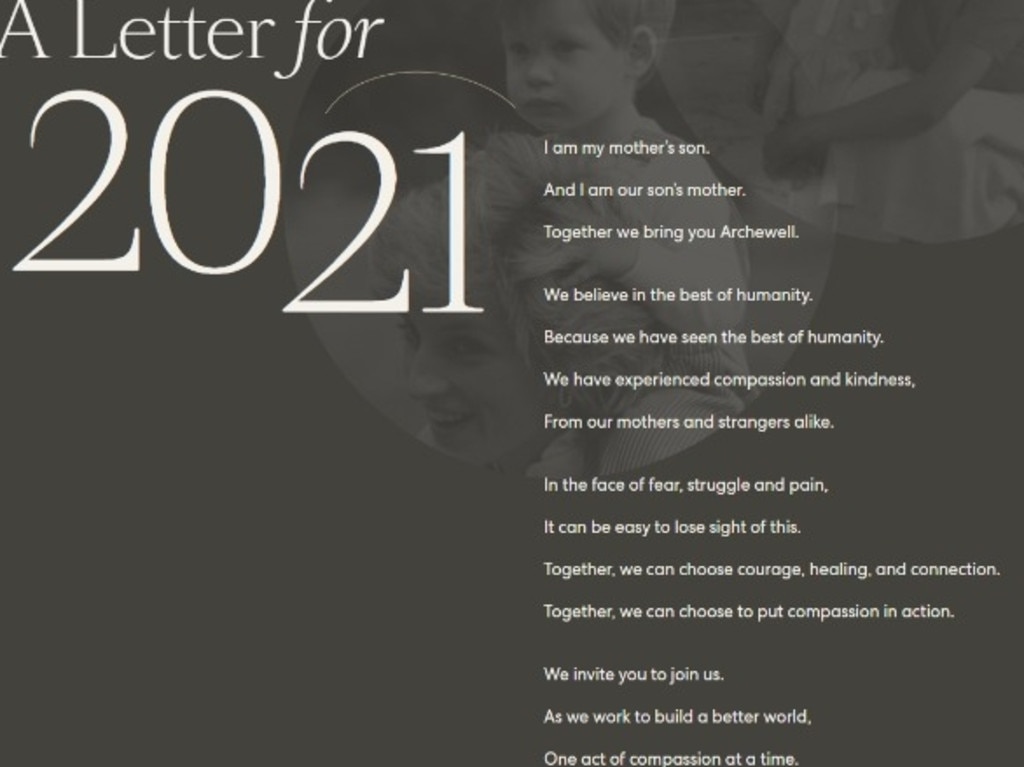 Harry and Meghan have launched their full website with a poem.