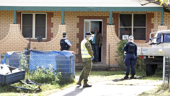 Authorities check Wilcannia residents for compliance. Picture: Chris Pavlich