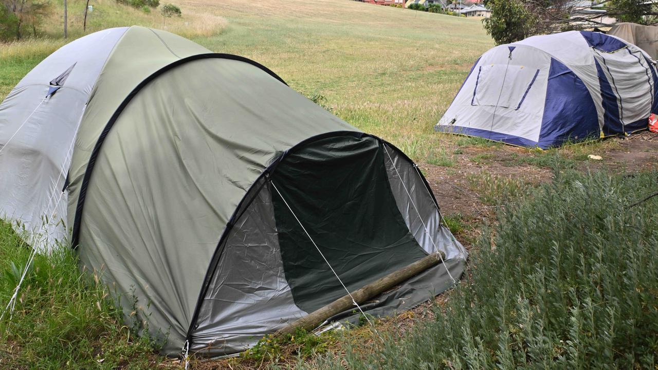 No fridge or shower and snakes on doorstep at Noarlunga tent home