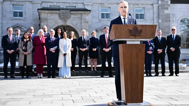 New Canadian Prime Minister Mark Carney after being sworn in. Picture: Getty Images