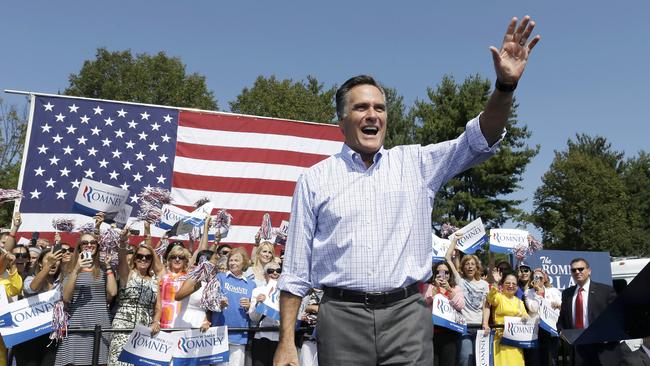 Mr Trump endorsed Mitt Romney in 2012, but reportedly considered his own run for that election. Picture: AP Photo/Charles Dharapak,