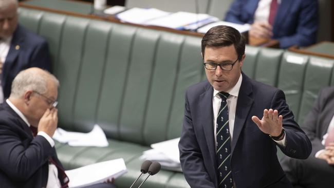 David Littleproud during Question Time in the House of Representatives in Parliament House in Canberra. Picture: NCA NewsWire / Gary Ramage