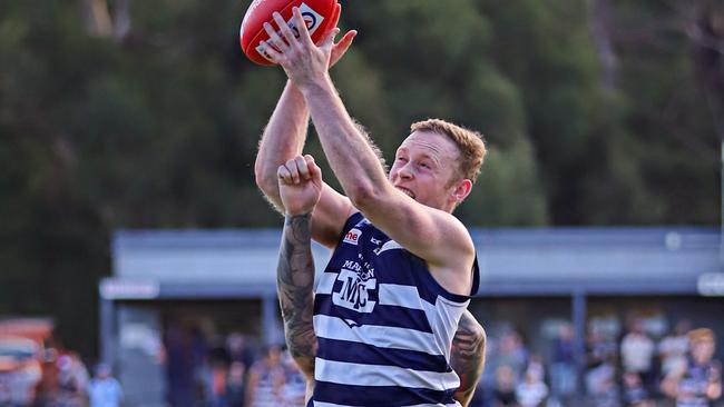 Matthew Dick in action for Macedon. Picture: Aaron Cook