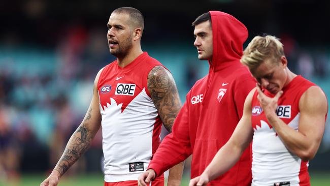 Lance Franklin of the Swans.