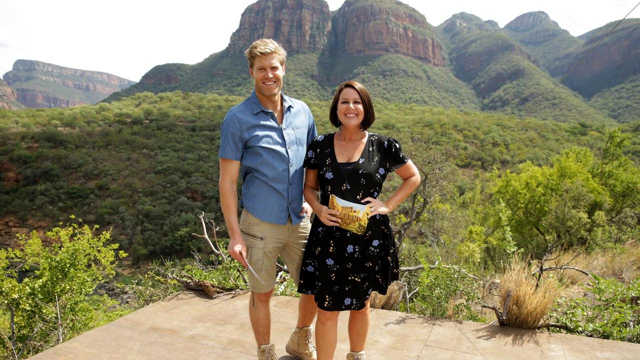 I'm A Celebrity … Get Me Out Of Here co-hosts Dr Chris Brown and Julia Morris. Picture: Channel 10