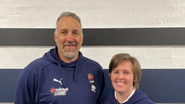 Newly appointed Northern Knights coaches Anthony Rocca (boys) and Allana Dickie (girls). Photo: Facebook.