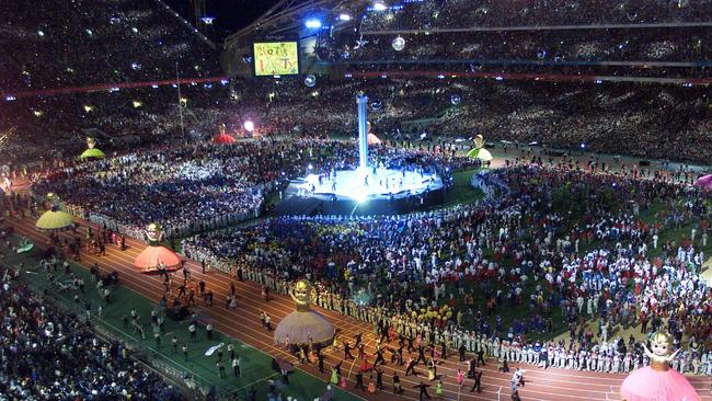 The closing ceremony of the Sydney 2000 Olympic Games.