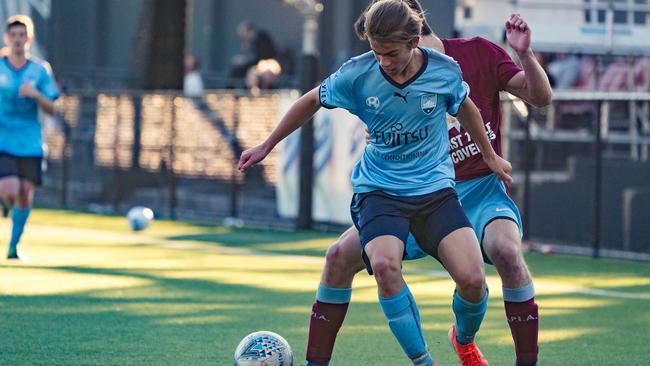 Cameron Peupion in his Sydney FC colours. Picture: Jaime Castaneda