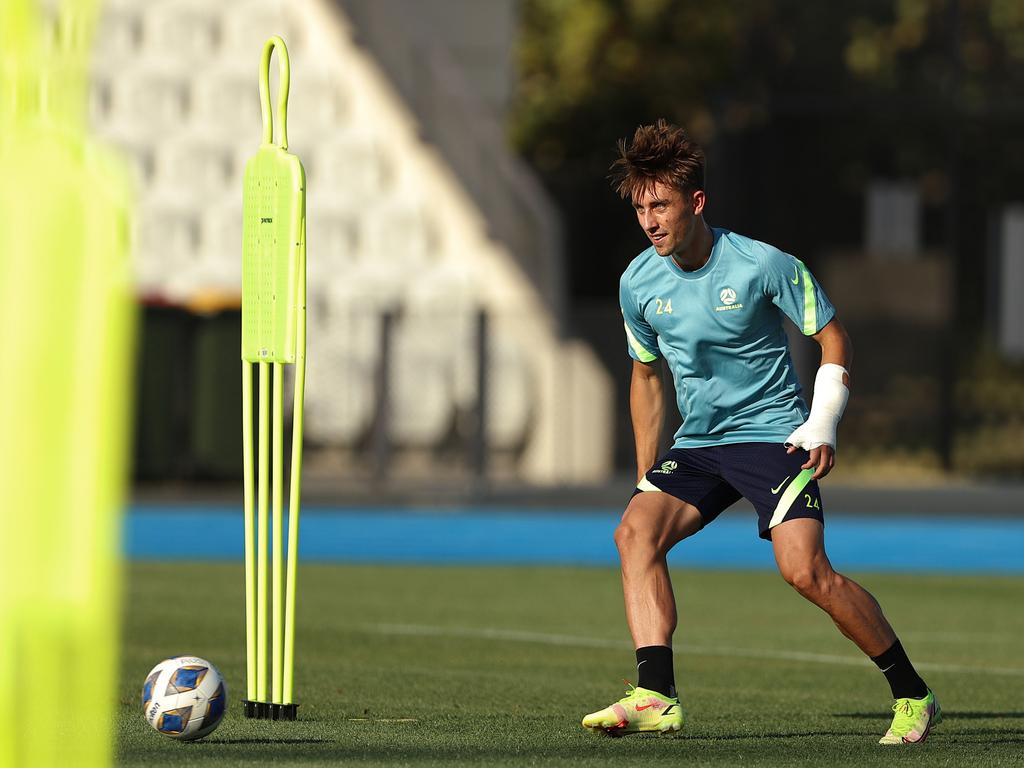 Joel King, futboldaki ilk maçına Perşembe gecesi AAMI Park'ta çıkabilir.  Fotoğraf: Robert Cianflone/Getty Images