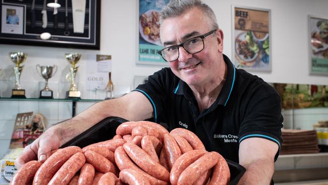 Baker Crescent Meats owner Craig Horner. Picture: Julian Andrews