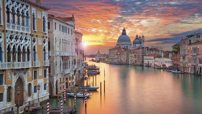 The Grand Canal in Venice. “With Italy, the main attraction is the backdrop.” Picture: Rudy Balasko/NCL