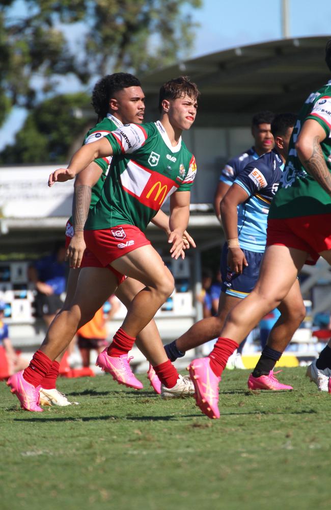 Easts junior and Villanova’ College product Cameron Bukowski playing for Wynnum-Manly.