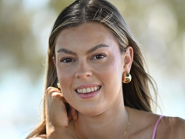 25/10/2024: Libby Wilson reveals why she is choosing to freeze her eggs at only 25 after a nearly decade-long battle to get a PCOS diagnosis, at a park near her home in Raby Bay, Brisbane.  pic: Lyndon Mechielsen / Courier Mail