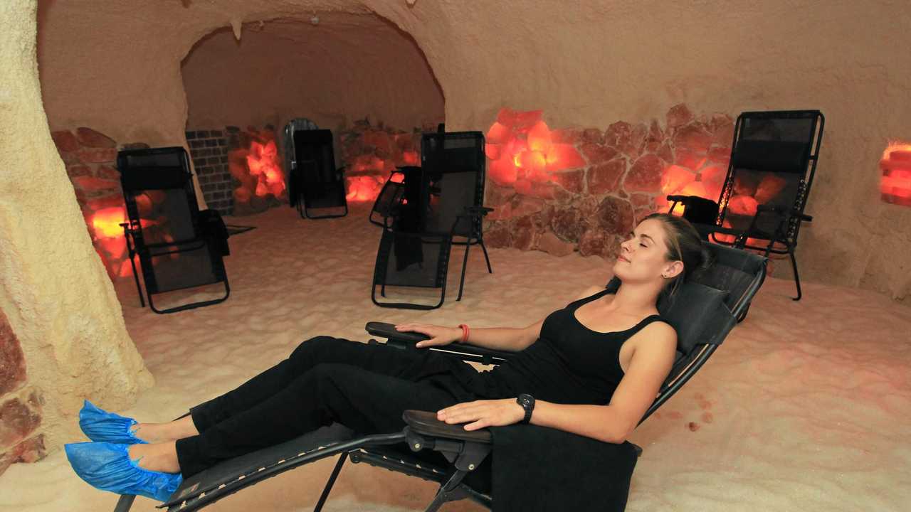 Manager of Salt Caves at Mooloolaba, Catherine Mycock.Photo: Cade Mooney / Sunshine Coast Daily. Picture: Cade Mooney