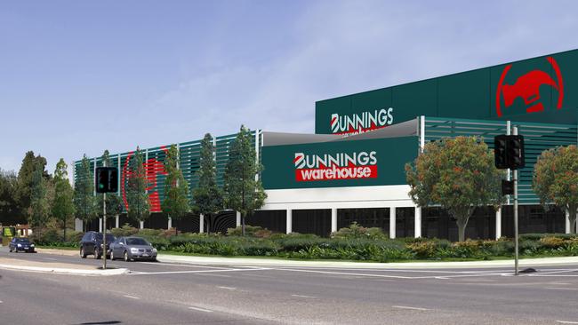 Artist impression of a $48m Bunnings proposed has lodged $48m plans for a new store in Glynde.