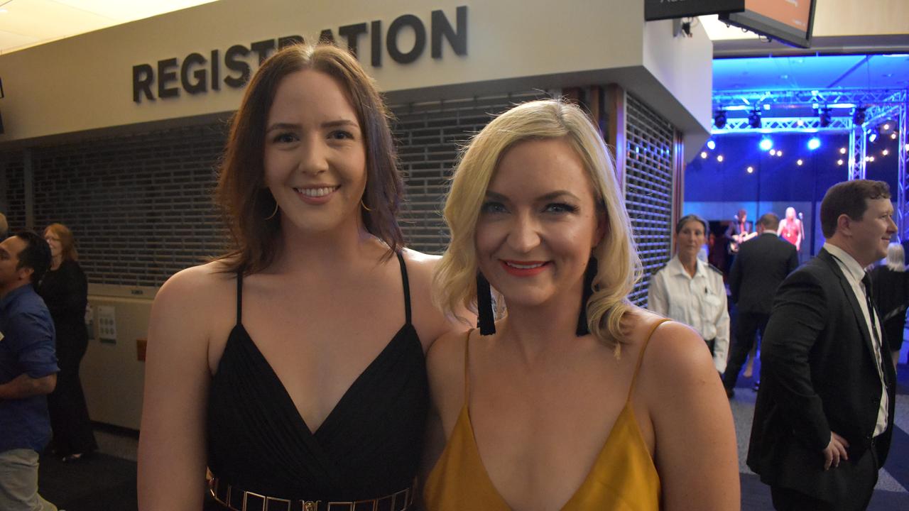 Ironbark Marketing representatives Ellie Blumel and Hannah Frankish at the 2020 Queensland Mining Awards at the MECC, Mackay, on Wednesday September 23. Picture: Zizi Averill