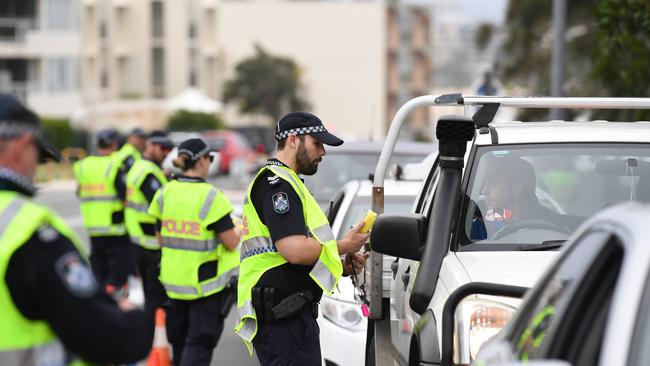 Generic picture of Police conducting a Random Breath Test (RBT).