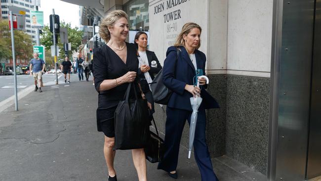 Hayne’s Barrister Margaret Cunneen SC (l) arrives at Downing Centre JMT. Picture: NCA NewsWire/David Swift