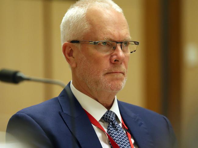 Justin Milne at the inquiry in Parliament House in Canberra last month. Picture: Gary Ramage