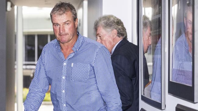 Darren Weir leaves the Racing Appeals and Disciplinary Board after he was disqualified from horse racing. Picture: AAP