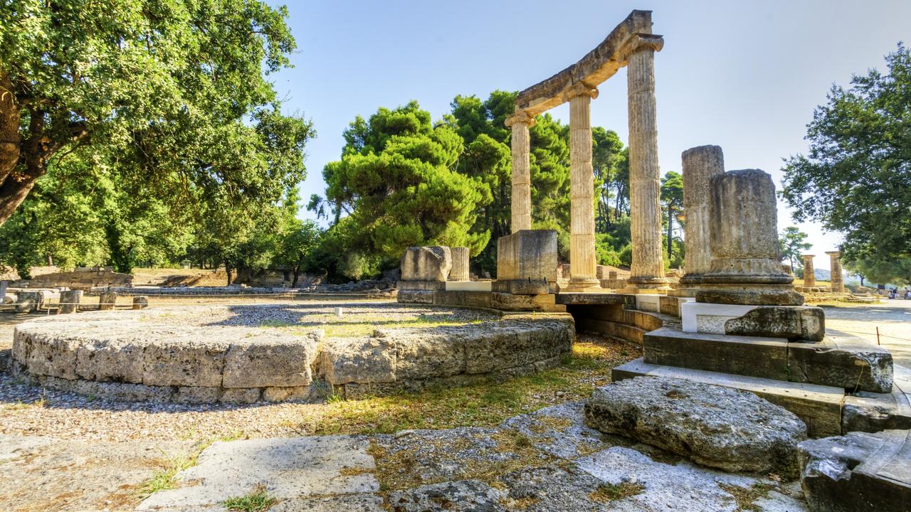Ruins of the ancient site of Olympia, where the ancient Olympic Games were held for almost 1200 years.