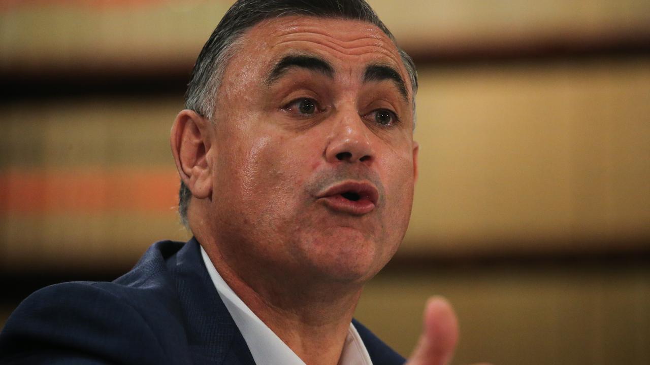 John Barilaro being questioned during the inquiry earlier this month. Picture: Gaye Gerard / NCA Newswire