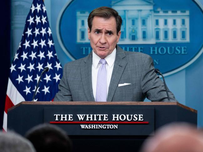 US National Security Council spokesman John Kirby said the ‘tiered response’ will include multiple actions. Picture: AFP