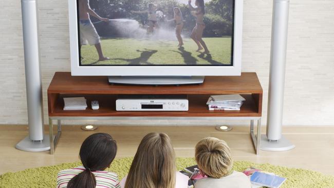 Generic photo of a family watching television / tv. Picture: iStock