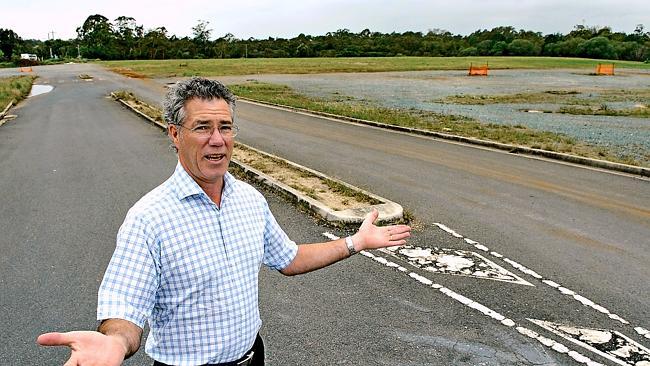 Denis Grant, son of Jimmy Grant who used to own the Tulip Town centre, on the site in Kallangur in 2007.