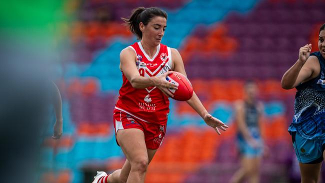 Maya Netherway in the Waratah vs Darwin Buffettes 2023-24 NTFL women's elimination final. Picture: Pema Tamang Pakhrin