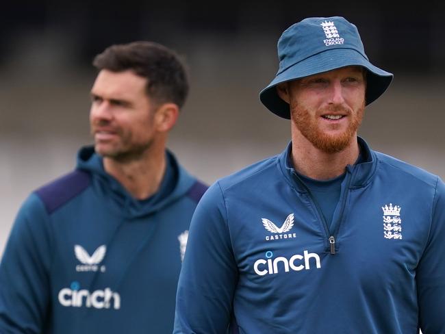 James Anderson looks the odd man out in Ben Stokes’ England squad. Picture: Martin Rickett/PA Images via Getty Images