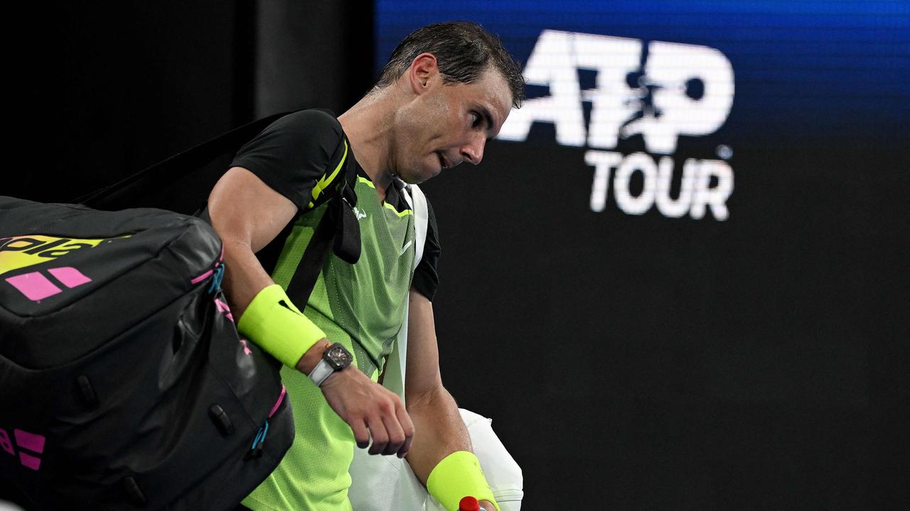 It’s not the start Nadal was looking for. Photo by Saeed KHAN / AFP