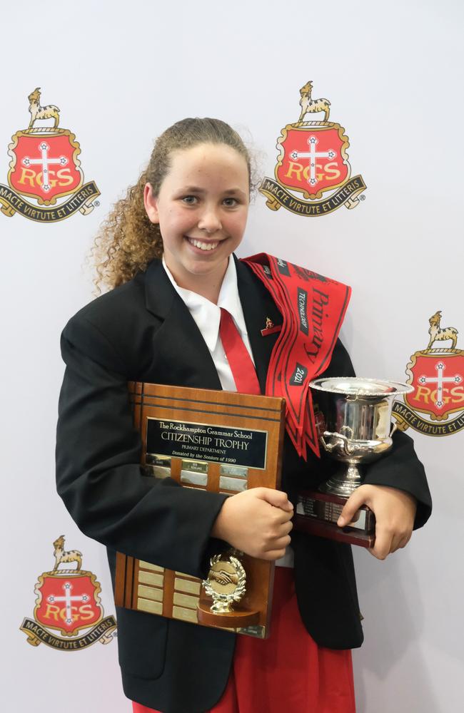 Rockhampton Grammar School: Board of Trustees Trophy, Dux of Primary and 1990 Seniors Trophy (Citizenship) Kitty Flenady