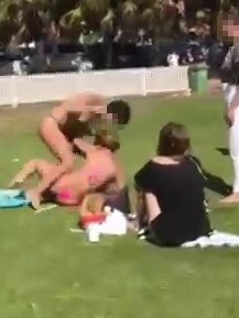 The teenage girl launches into the attack on
