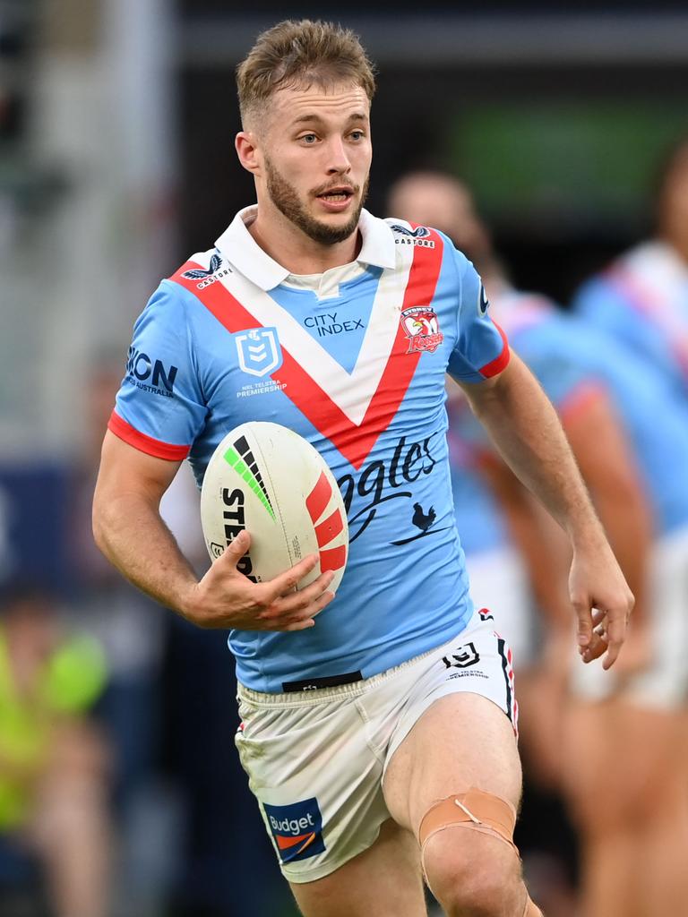 The Roosters wore a light blue Anzac jersey. NRL PHOTOS