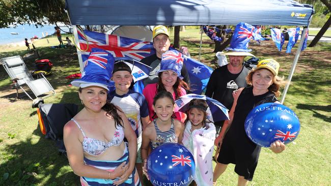 Gold Coast celebrates Australia Day at Broadwater parklands at Southport. The Crompton and McFarlane family bash.. . Picture Glenn Hampson