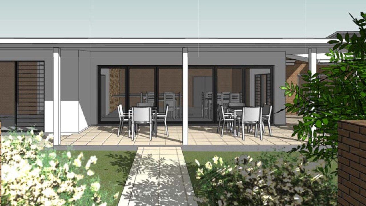 Artist's impressions of the proposed cafe at Coolum Beach Baptist Church. Photo: Graham Green Design Drafting